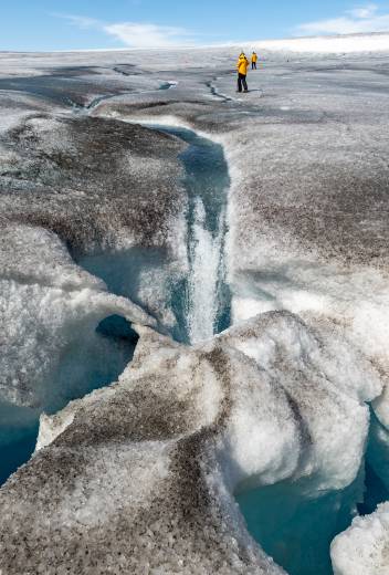 Guests on an Ice Sheet Experience in Greenland
