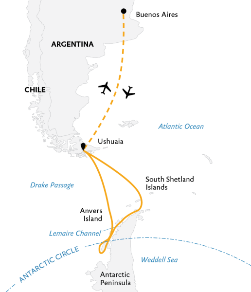 经典南极半岛：穿越极圈
