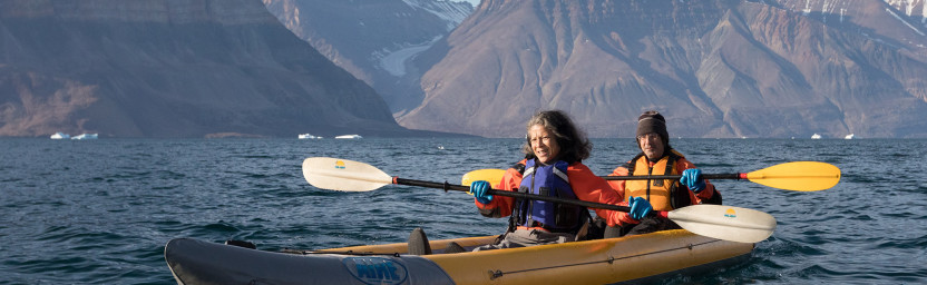 Passengers enjoying the paddling excursion experience