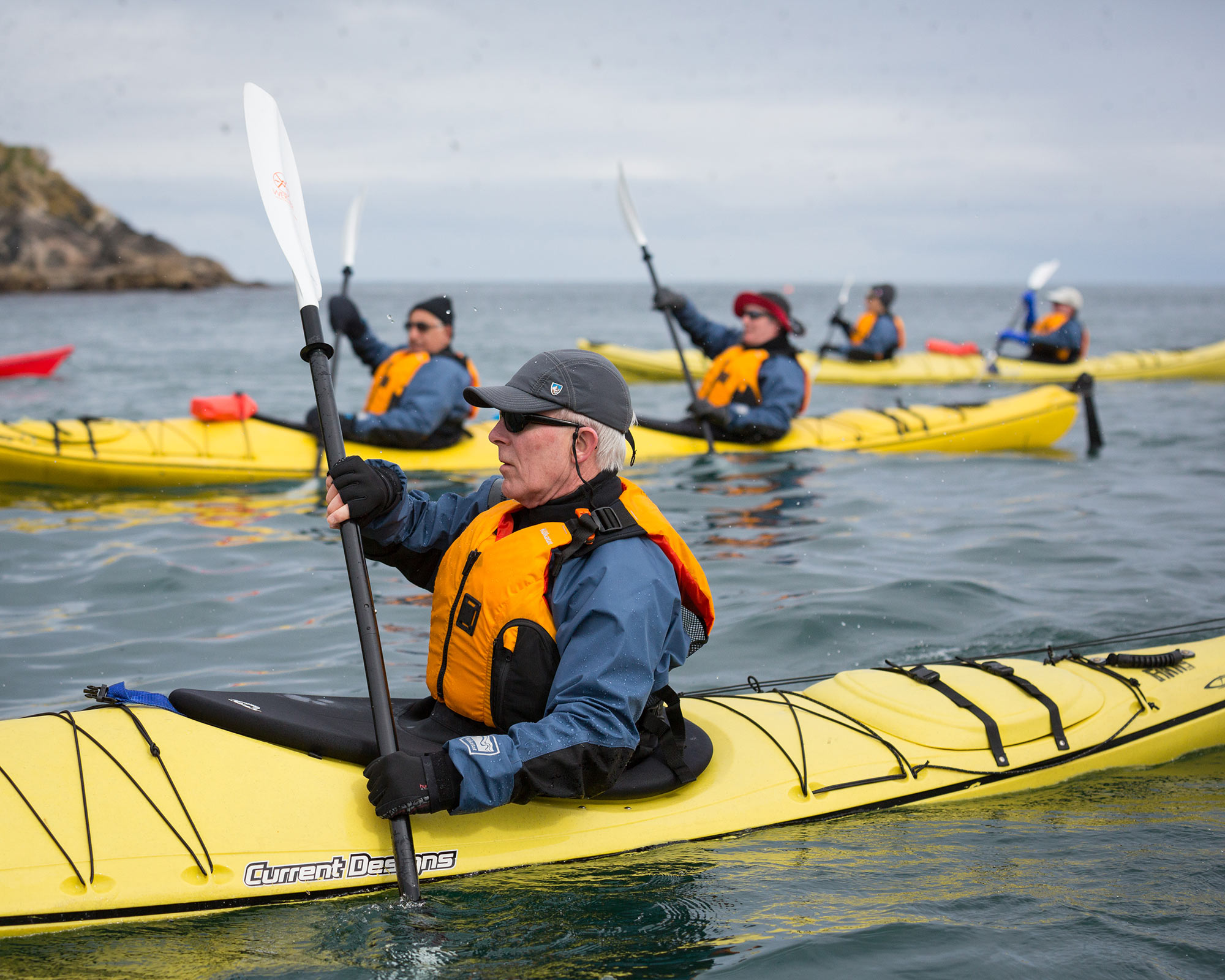 Photo By: Acacia Johnson Passengers kayaking near Norwegian Coast