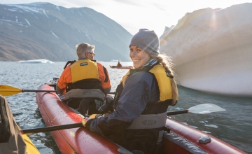 Guests alpine kayaking 