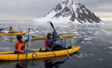 Paddling near Marguerite Bay