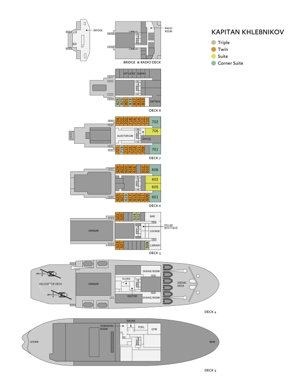 Kapitan Khlebnikov deck plan